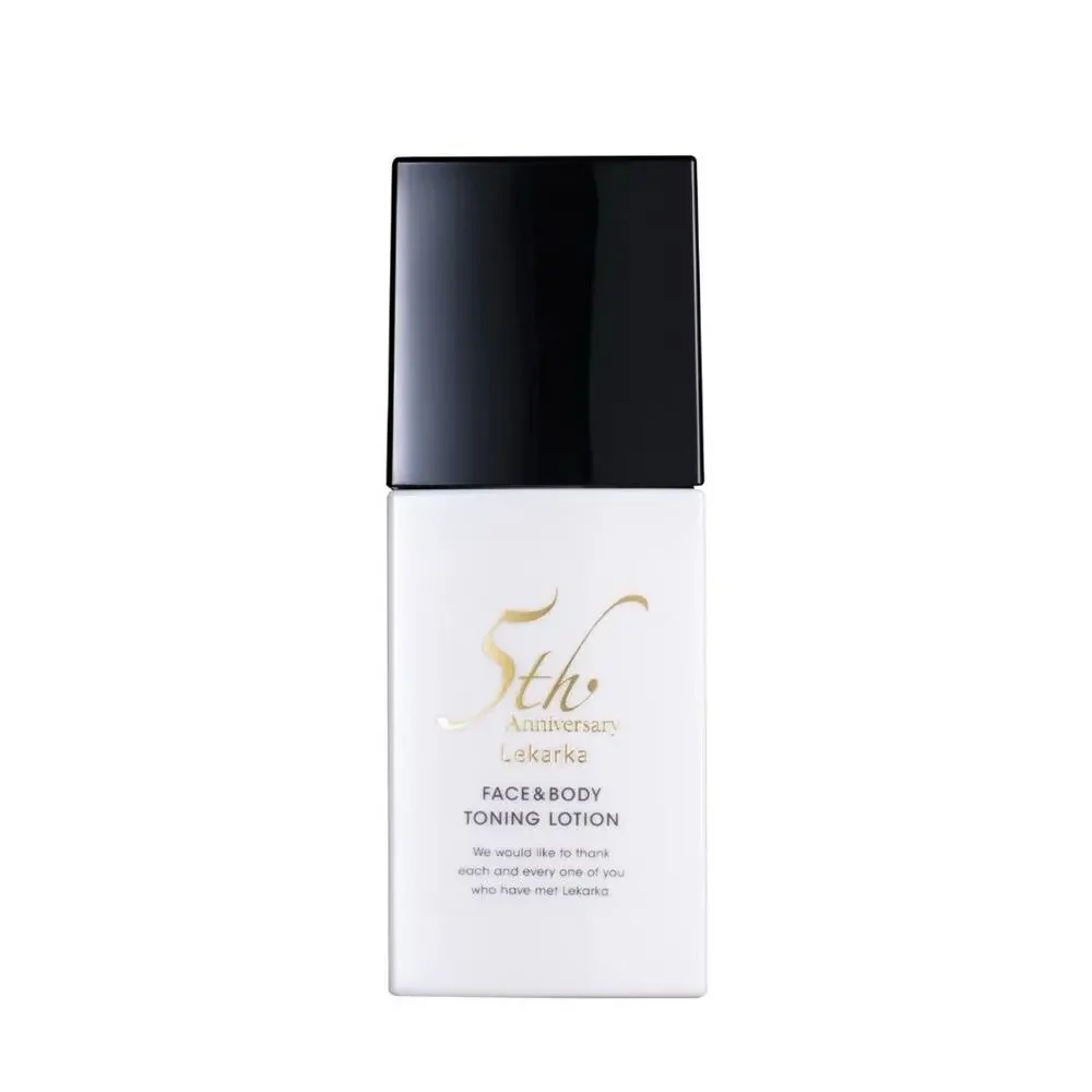 NEW 5th Anniversary Lekarka face and body toning lotion 100ml 3 Oz NIB Japan